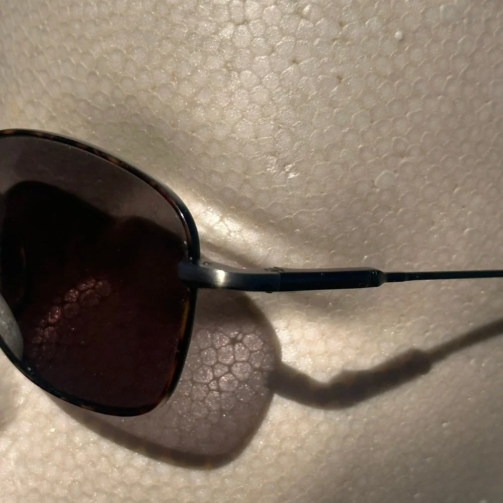 Safilo Elasta Sunglasses Gunmeta & Tortoise Rectangular Frame Italy 52-19-145